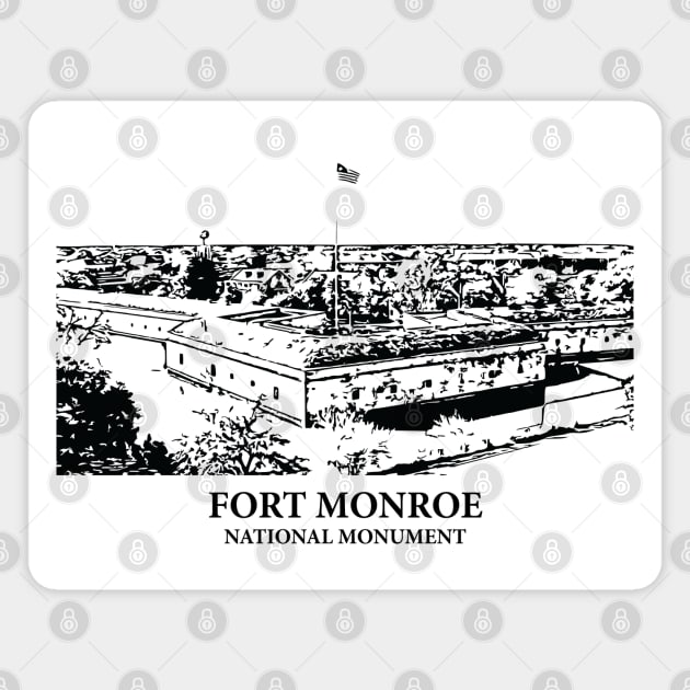 Fort Monroe National Monument Magnet by Lakeric